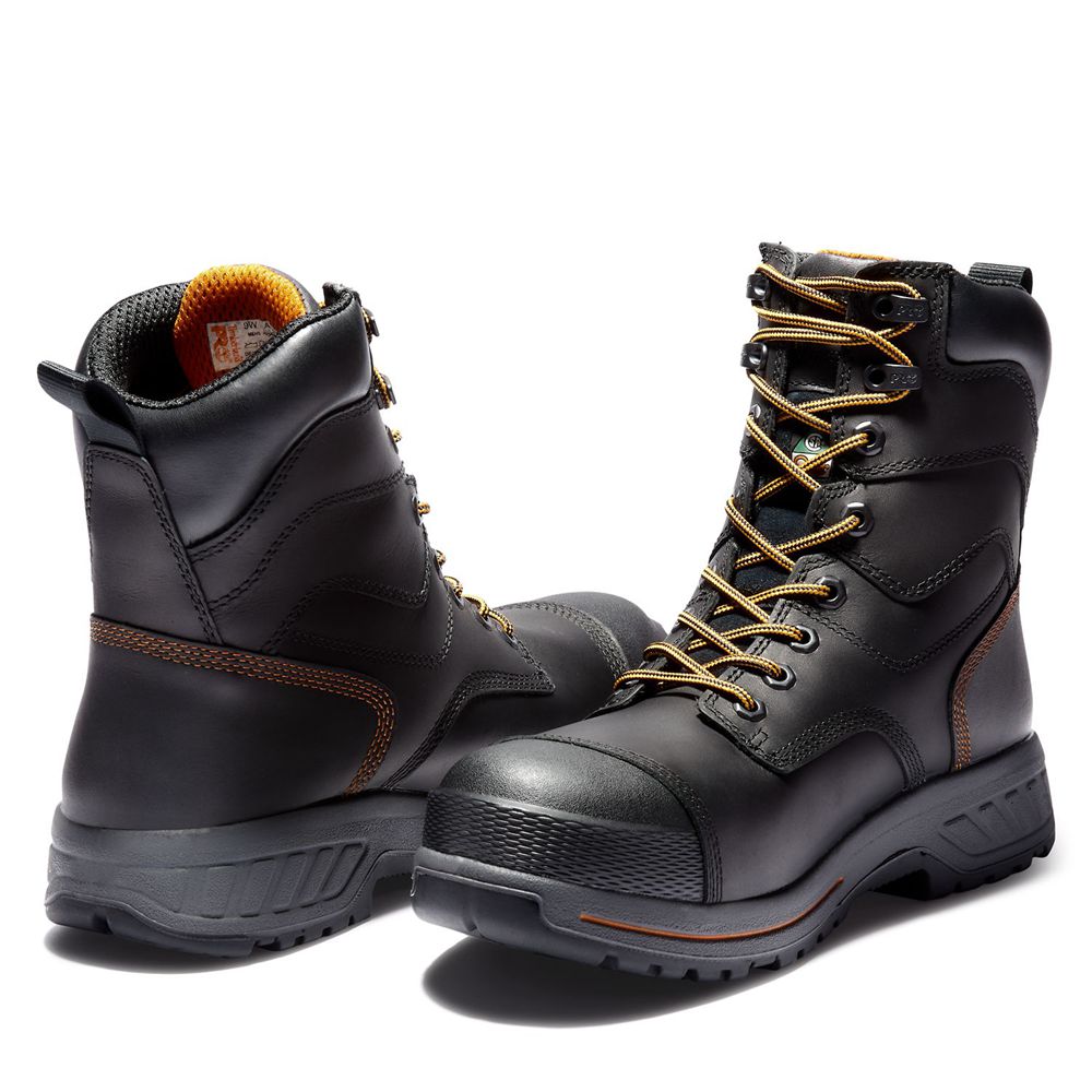 Timberland Mens Work Boots PRO® Endurance HD 8\" Comp Toe - Black - India IK2916843